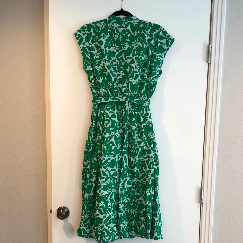 Free Assembly Women's Belted Utility Cotton Midi Shirtdress Size Small - Picture 9 of 11